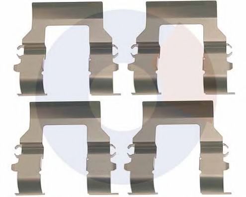 Set accesorii, placute frana