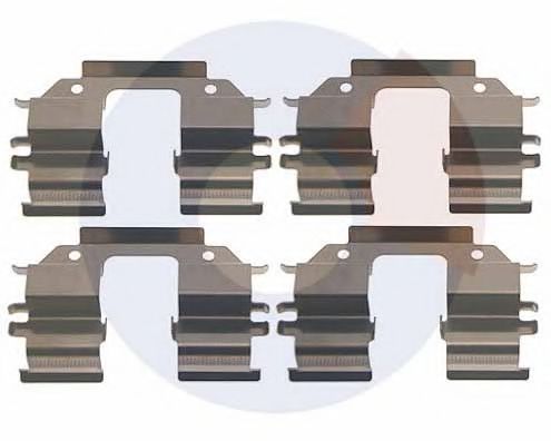 2999 Set accesorii, placute frana CARRAB BRAKE PARTS 