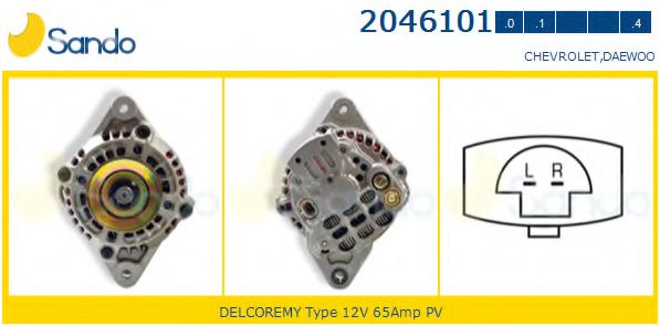 2046101.4 Generator / Alternator SANDO 