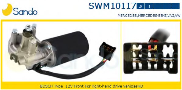 SWM10117.0 motor stergator SANDO 