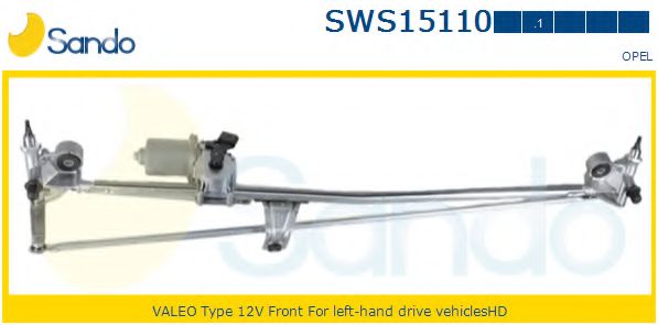 SWS15110.1 Sistem stergator parbriz SANDO 