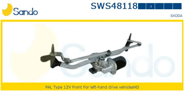 SWS48118.1 Sistem stergator parbriz SANDO 