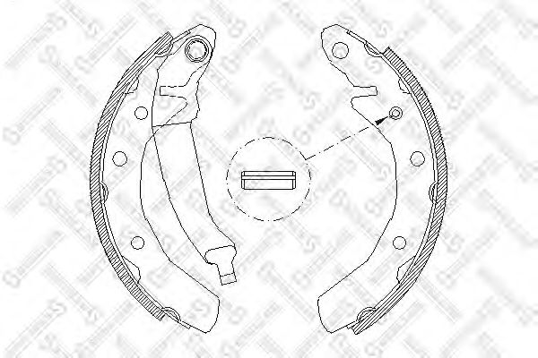 097 100-SX Set saboti frana STELLOX 