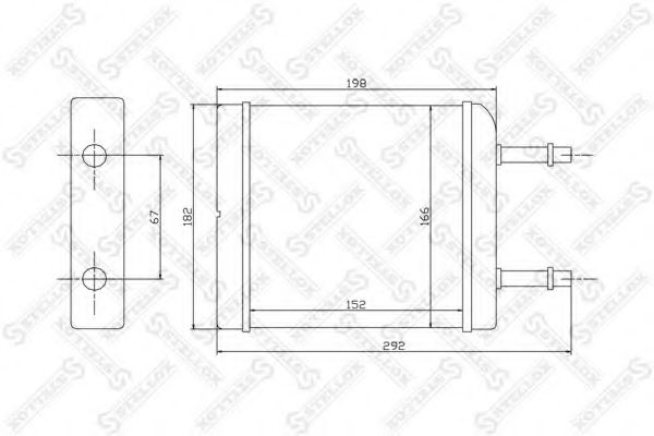 10-35050-SX Schimbator caldura, incalzire habitaclu STELLOX 