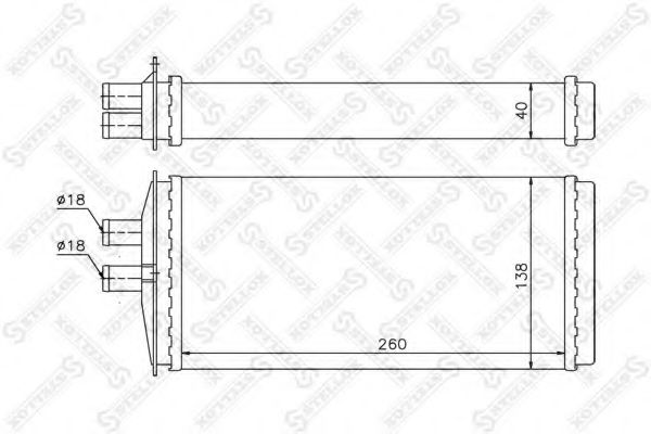 10-35109-SX Schimbator caldura, incalzire habitaclu STELLOX 