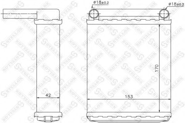 10-35139-SX Schimbator caldura, incalzire habitaclu STELLOX 