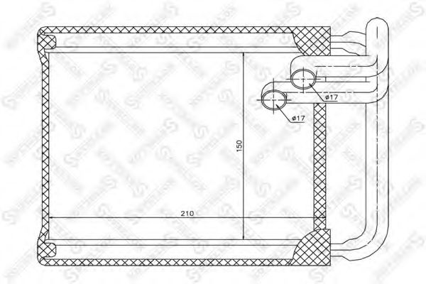 10-35147-SX Schimbator caldura, incalzire habitaclu STELLOX 