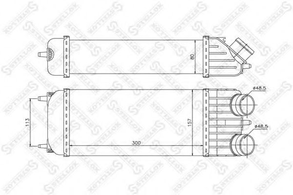 Intercooler, compresor