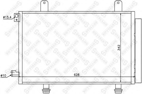 10-45212-SX Condensator, climatizare STELLOX 