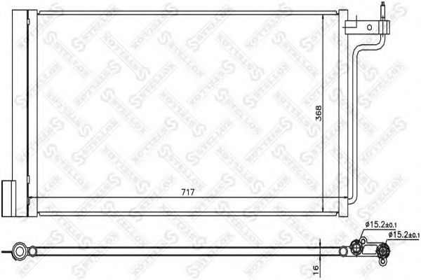 10-45739-SX Condensator, climatizare STELLOX 