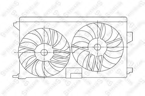29-99053-SX Ventilator, radiator STELLOX 