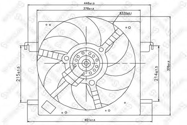 Ventilator, radiator