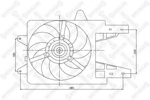 29-99295-SX Ventilator, radiator STELLOX 