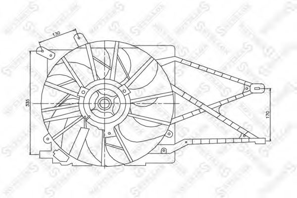 Ventilator, radiator