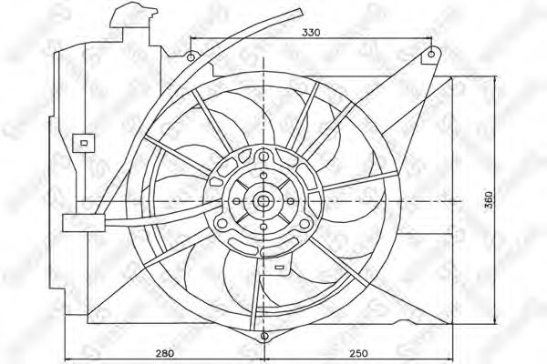Ventilator, radiator