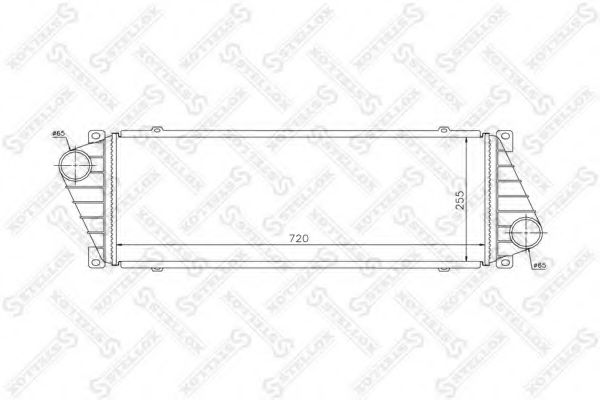 81-10855-SX Intercooler, compresor STELLOX 