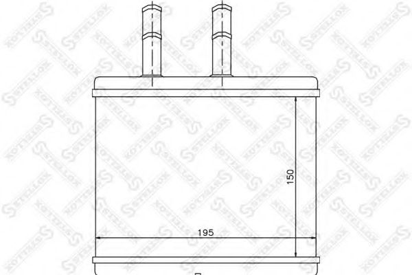 82-05014-SX Schimbator caldura, incalzire habitaclu STELLOX 