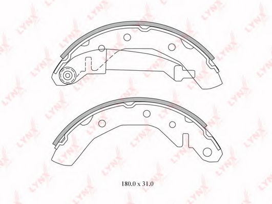 BS-1801 Set saboti frana LYNXauto 