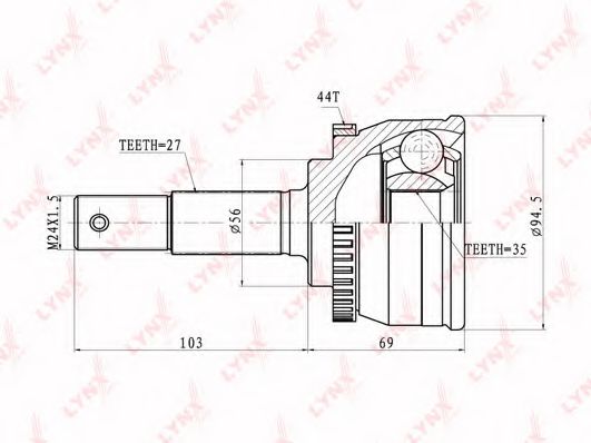 CO-5769A Set articulatie, planetara LYNXauto 