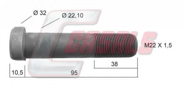 21226 Bolt roata CASALS 