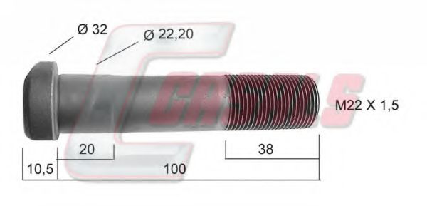 21228 Bolt roata CASALS 