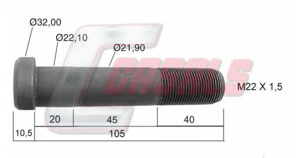 21229 Bolt roata CASALS 
