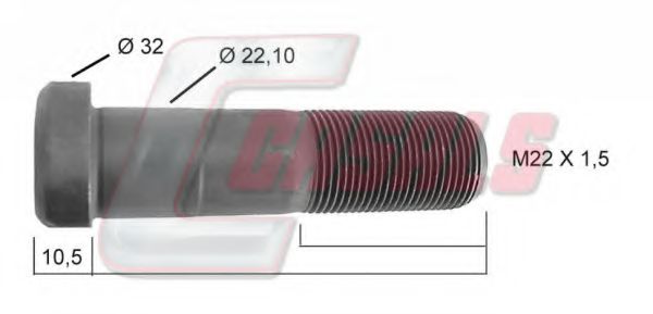 21236 Bolt roata CASALS 