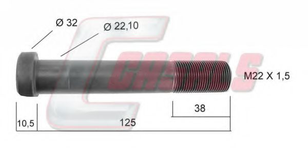 21242 Bolt roata CASALS 
