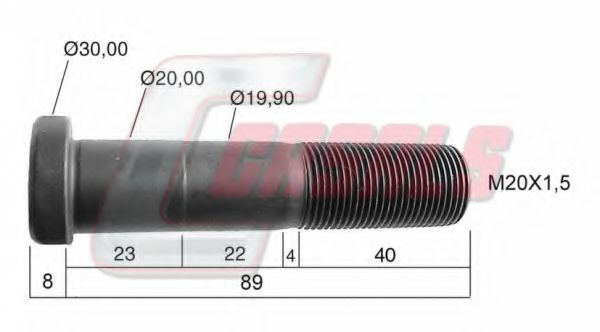 21248 Bolt roata CASALS 