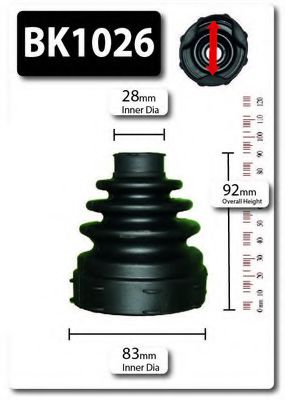 BK1026 Ansamblu burduf, articulatie planetara SHAFTEC 