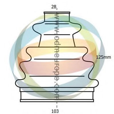 21-993117 Ansamblu burduf, articulatie planetara ODM-MULTIPARTS 
