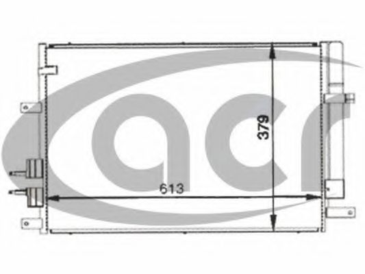 300095 Condensator, climatizare ACR 