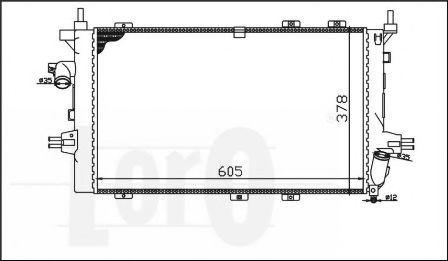 037-017-0069 Radiator, racire motor LORO 