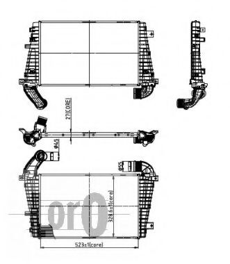 037-018-0008 Intercooler, compresor LORO 