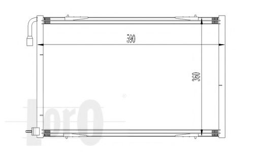 038-016-0011 Condensator, climatizare LORO 