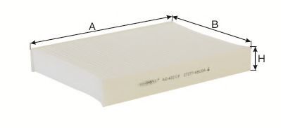 Filtru, aer habitaclu