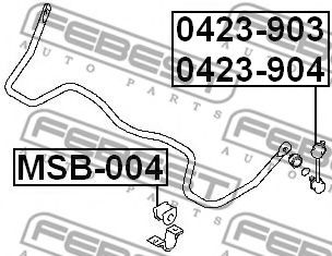 Brat/bieleta suspensie, stabilizator 2