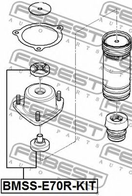 BMSS-E70R-KIT Bucsa, amortizor FEBEST 