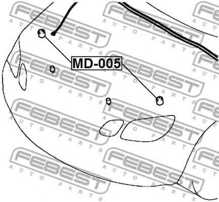 tampon,compartiment motor 2