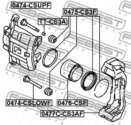 Set accesorii, etrier frana 2