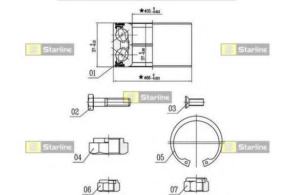 Set rulment roata