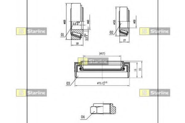 Set rulment roata