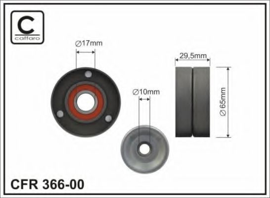 366-00 rola intinzator,curea transmisie CAFFARO 