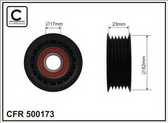 500173 rola intinzator,curea transmisie CAFFARO 