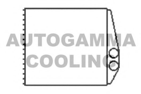 103240 Schimbator caldura, incalzire habitaclu AUTOGAMMA 