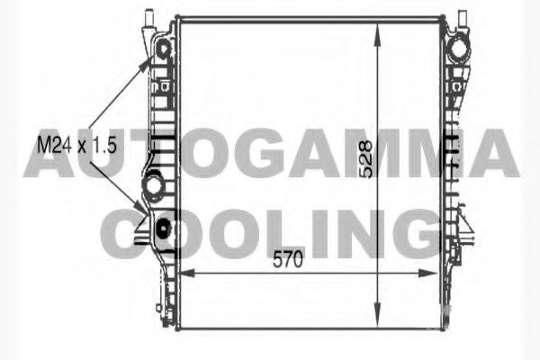104648 Radiator, racire motor AUTOGAMMA 
