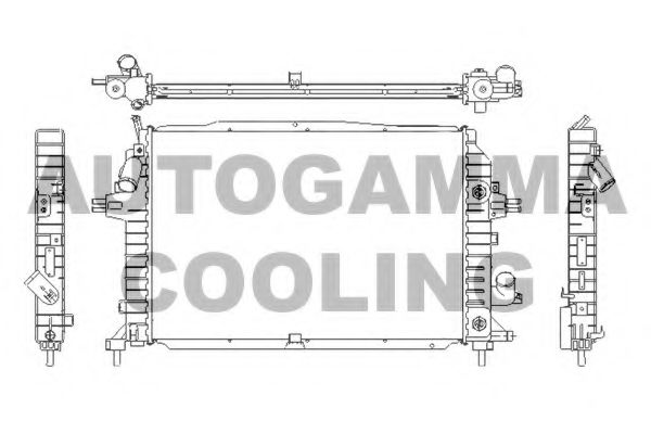 105134 Radiator, racire motor AUTOGAMMA 