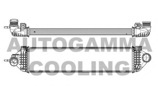 105912 Intercooler, compresor AUTOGAMMA 