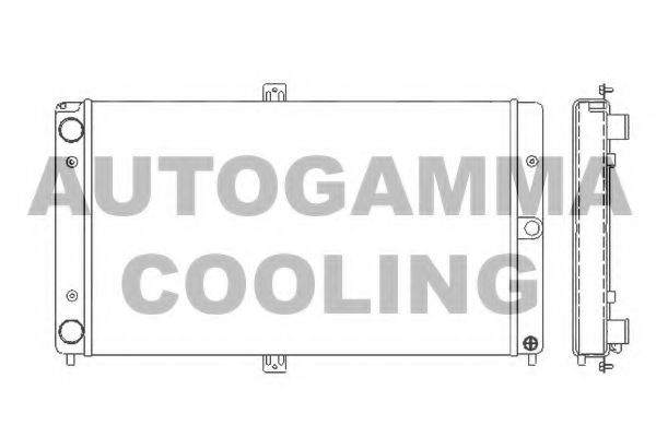 107035 Radiator, racire motor AUTOGAMMA 