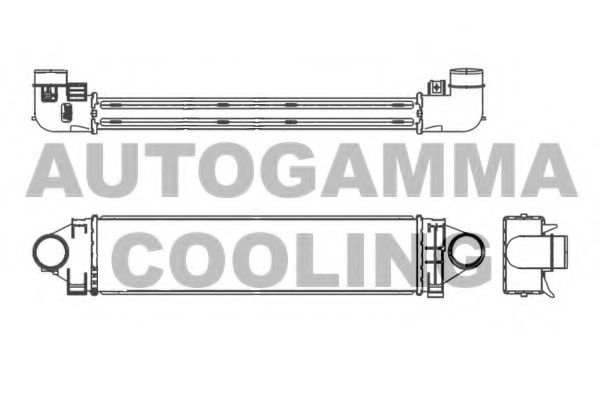 107105 Intercooler, compresor AUTOGAMMA 